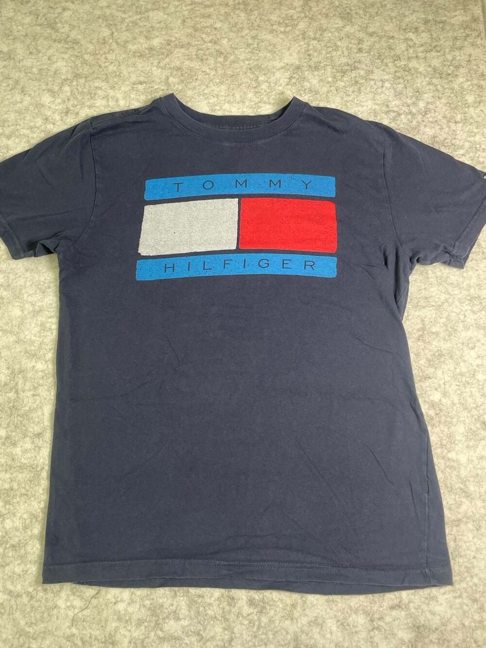 Tommy Hilfiger Vintage Style Flag Logo Short Sleeve Crew Neck T-Shirt